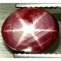 3.50ct RARE Amazing Oval Cab 6 Rays Star Blood Red Ruby RETAIL $1650 (GEM-7515)