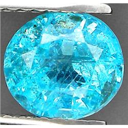1.50ct RARE Oval Cut Blue Green Natural Apatite VVS RETAIL $1550 (GEM-7567)