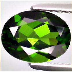 1.40ct VERY RARE Super Green Natural Chrome Diopside Russia VVS RETAIL $3200 (GEM-7811)