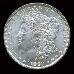 1880 Morgan Dollar Choice+ Uncirculated VERY RARE Variety (COI-4102)
