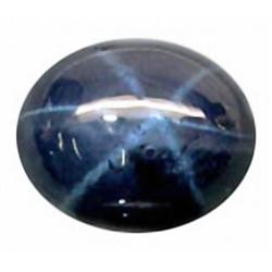 3.4ct RARE 9X7mm 6 Rays Blue Star Sapphire RETAIL $1650 (GEM-4957A)