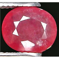 2.58ct RARE Oval Cut Pinkish Red Ruby Madascar VS/SI RETAIL $2075 (GEM-7893)