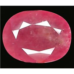 4.74ct RARE Oval Cut Pinkish Red Ruby VS/SI RETAIL $3750 (GEM-7901)