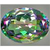 Image 1 : 20.43ct RARE Oval Portuguese Cut Multi Color Mystic Quartz FLAWLESS RETAIL $1300 (GEM-7904)