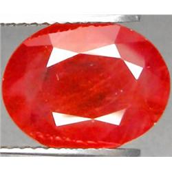 5.88ct RARE Oval Cut Orange Red Padparascha Sapphire Nigeria VS RETAIL $2900 (GEM-7930)