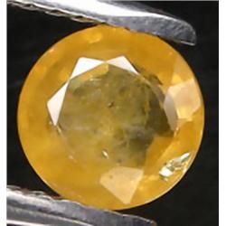 1ct RARE Round Cut Golden Yellow Natural SapphireV S/SI RETAIL $1350 (GEM-7958B)