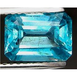 2.23ct RARE Octagon Cut Blue Green Natural Apatite VVS RETAIL $1550 (GEM-7981)