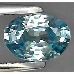 1.19ct RARE Oval Cut Light Blue Zircon VVS RETAIL $1450 (GEM-7985)