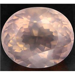 17.85ct RARE Oval Cut Top AAA Sweet Pink Quartz VVS RETAIL $1150 (GEM-7995)