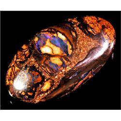 18.72ct RARE  Blazing Violet Double-Sided Yowah Boulder Opal RETAIL $4550 (GEM-8007)