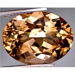 20.75ct RARE  Genuine Oval Peach Pink Imperial Topaz VVS RETAIL $22500 (GEM-8033)