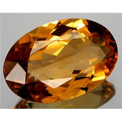 16.55ct RARE  Genuine  Oval Peach Pink Imperial Topaz FLAWLESS RETAIL $16125 (GEM-8035)