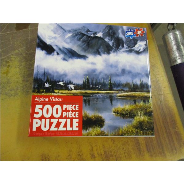 500 PIECE "ALPINE VISTAS" PUZZLE