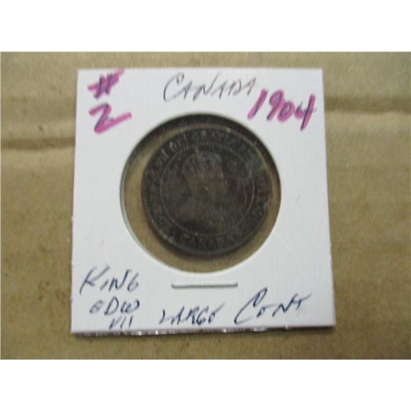 1904 CANADA KING EDWARD VII LARGE PENNY