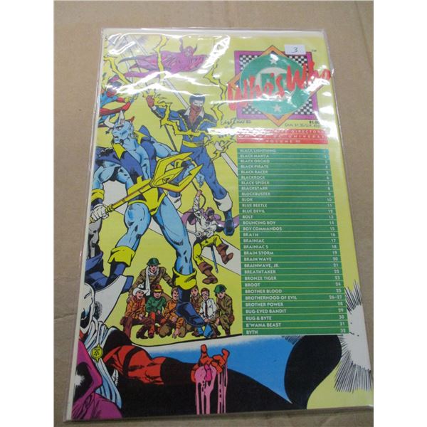 COLLECTIBLE:  VINTAGE DC'S "WHO'S WHO" COMIC BOOK (MAY 1985)
