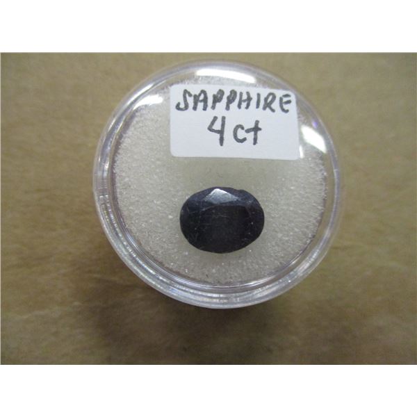 NATURAL OVAL 4 CT SAPPHIRE GEMSTONE READY FOR SETTING