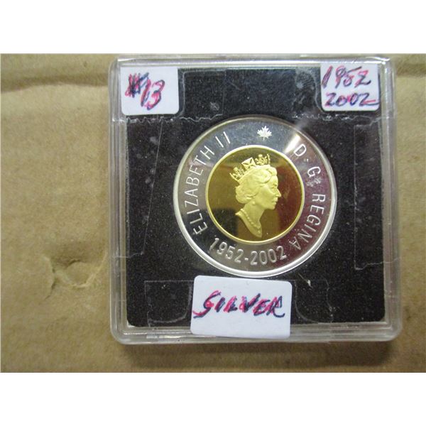 1952 - 2002 PROOF CANADA CASED SILVER $2 COIN