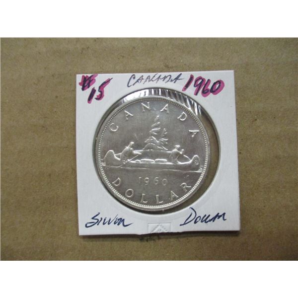 1960 BU CANADA SILVER DOLLAR