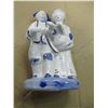 Image 1 : COLLECTIBLE:  PORCELAIN DELFT FIGURINE OF A COUPLE FROM HISTORIC TIMES
