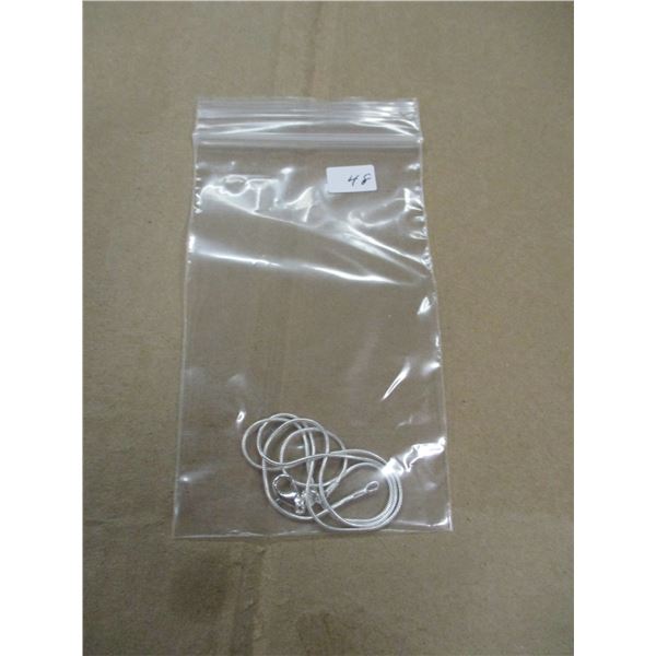 STAMPED 925 SILVER PLATED 18" SNAKE CHAIN