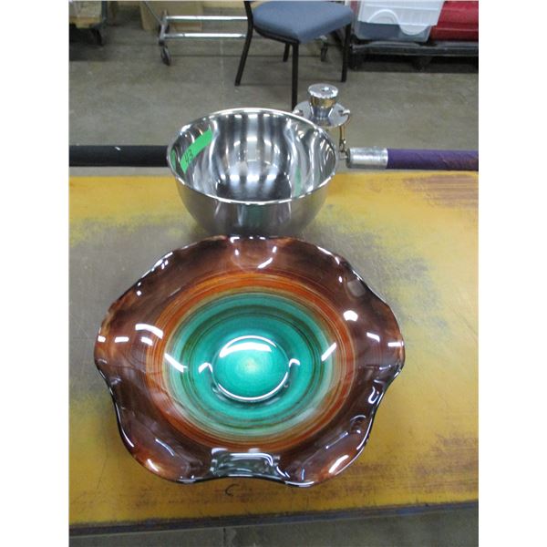 STAINLESS STEEL BOWL & GLASS BOWL