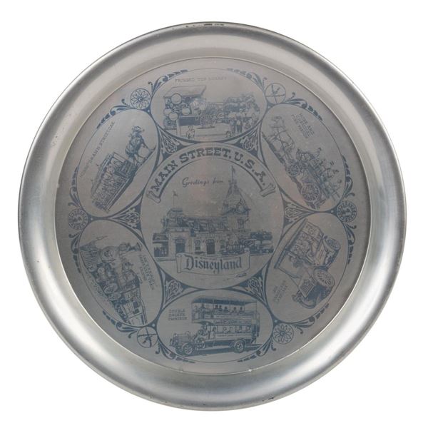 "Greetings from Main Street" Aluminum Souvenir Tray.