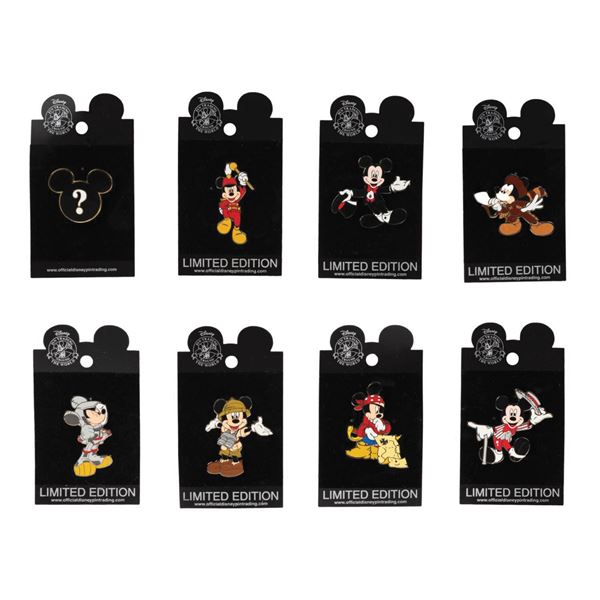 Set of (8) Where's Mickey Event Pins.