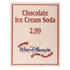 Image 1 : Disneyland Chocolate Ice Cream Soda Sign.