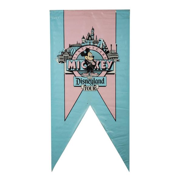Mickey's 60th Birthday Disneyland Banner.