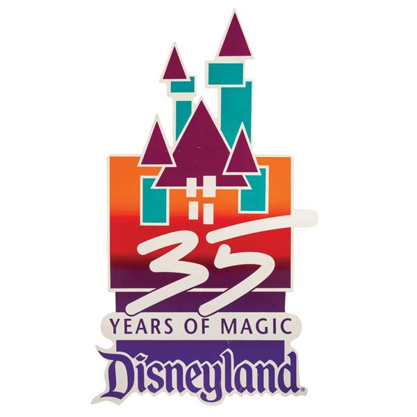 Disneyland "35 Years of Magic" Sign.