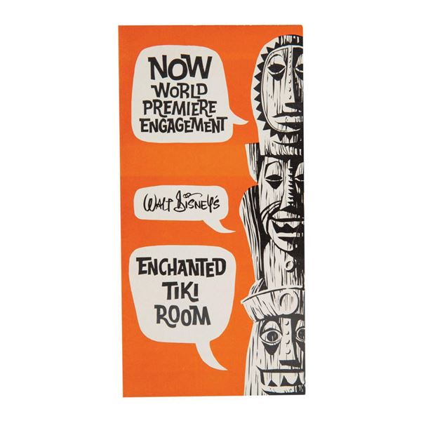 Walt Disney's Enchanted Tiki Room Handbill.