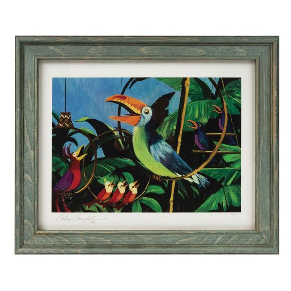 Enchanted Tiki Room Toucan Signed Print.