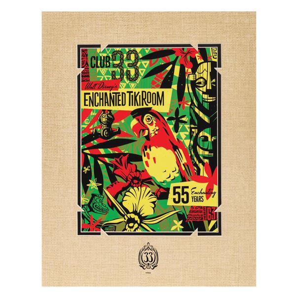 "55 Enchanting Years" Club 33 Tiki Print.