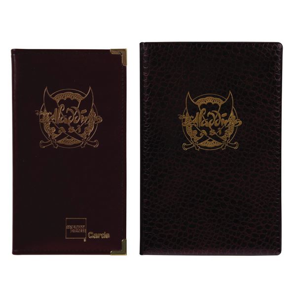 Aladdin's Oasis Menu and Check Presenter.