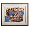 Image 1 : "Jungle Cruise Boat" Print Signed by Collin Campbell.
