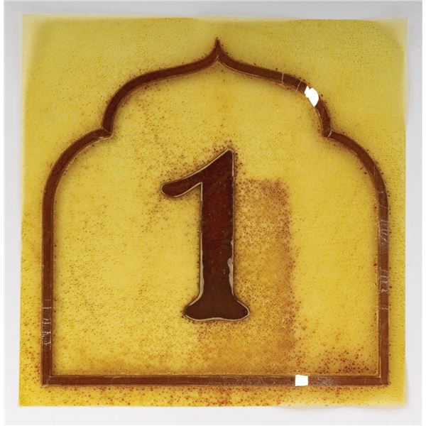 Indiana Jones Adventure Queue Number Mold.