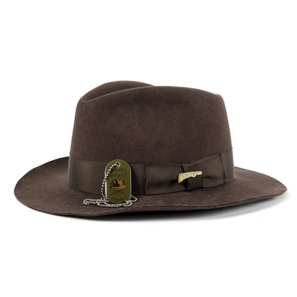 Indiana Jones Souvenir Fedora and Dog Tag.