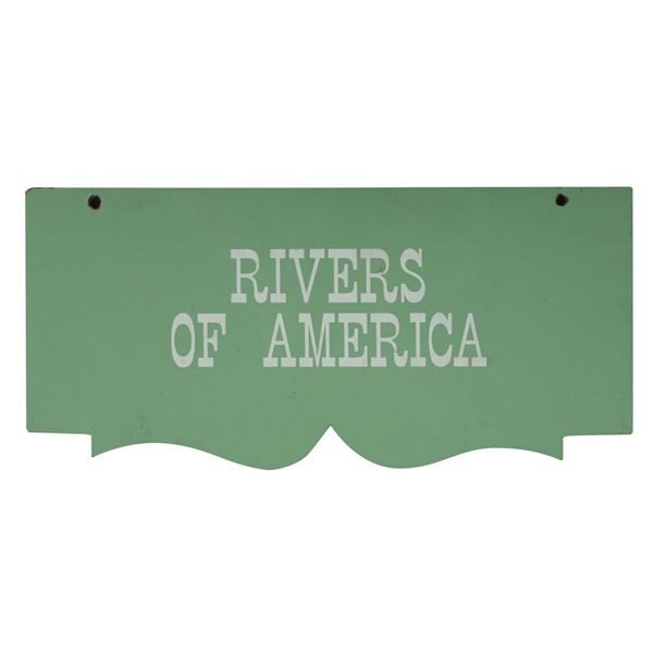 Rivers of America Hanging Directional Sign.