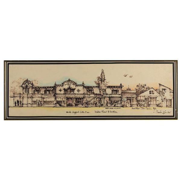 Frontierland Waterfront Elevation Herb Ryman Concept.