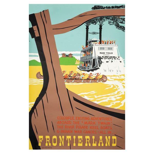 Frontierland Attraction Poster.