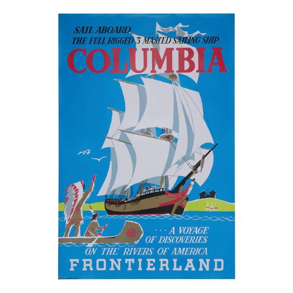 Sailing Ship Columbia Disney Gallery Attraction Poster.