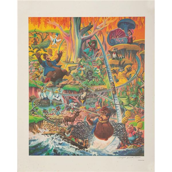Splash Mountain Signed Print by Charles Boyer.