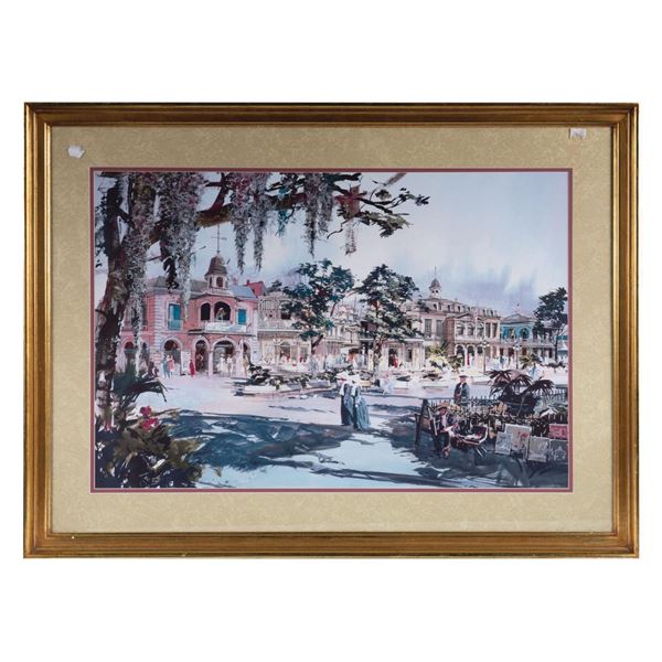 Disneyland Hotel New Orleans Square Concept Art Print.
