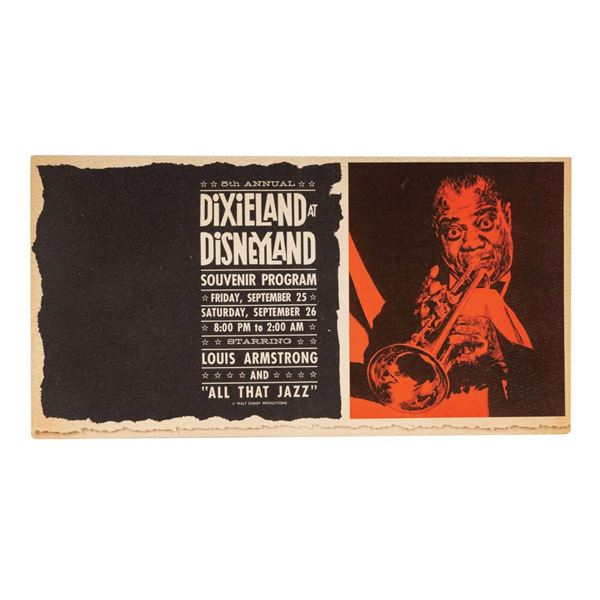 5th Annual Dixieland at Disneyland Souvenir Program.