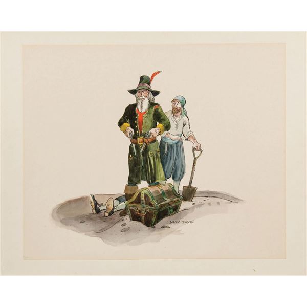 Marc Davis Pirates of the Caribbean Study.