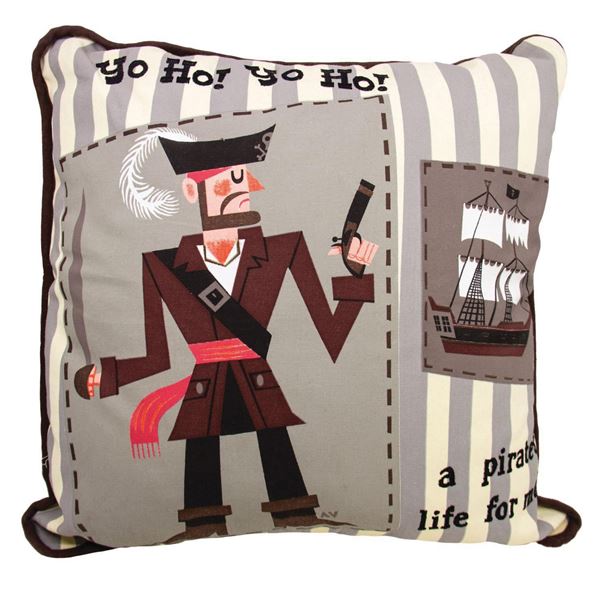 Pirates of the Caribbean Anniversary Throw Pillow.