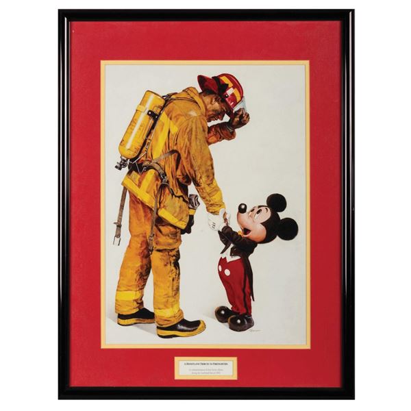 Charles Boyer "Tribute to Firefighters" Framed Print.