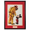 Image 1 : Charles Boyer "Tribute to Firefighters" Framed Print.