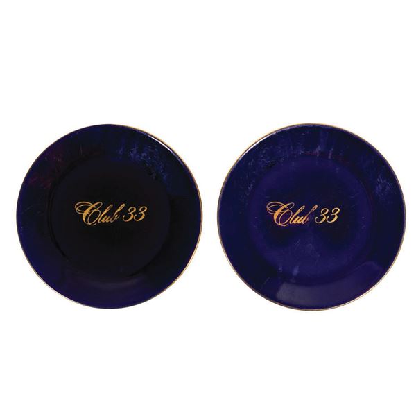 Pair of Club 33 Homer Laughlin China Plates.