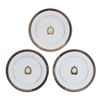 Image 1 : Set of (3) Club 33 Deshoulieres Dinner Plates.